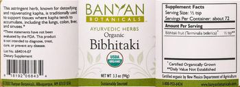 Banyan Botanicals Organic Bibhitaki - supplement