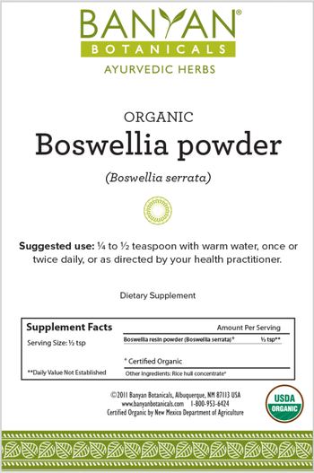 Banyan Botanicals Organic Boswellia Powder - supplement