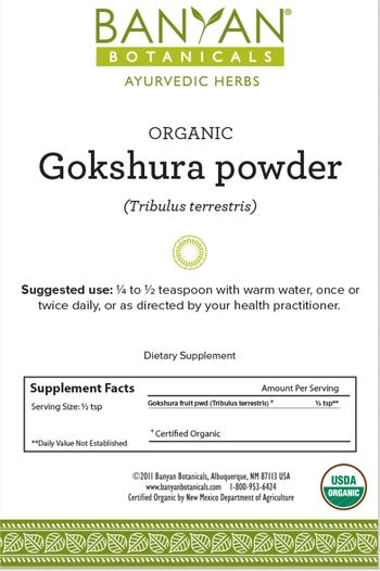 Banyan Botanicals Organic Gokshura Powder - supplement
