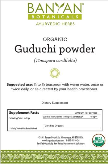 Banyan Botanicals Organic Guduchi Powder - supplement