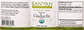 Banyan Botanicals Organic Guduchi - supplement