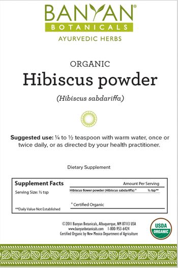 Banyan Botanicals Organic Hibiscus Powder - supplement