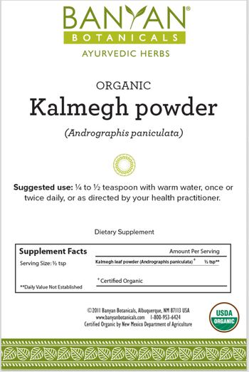 Banyan Botanicals Organic Kalmegh Powder - supplement