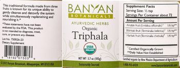 Banyan Botanicals Organic Triphala - supplement