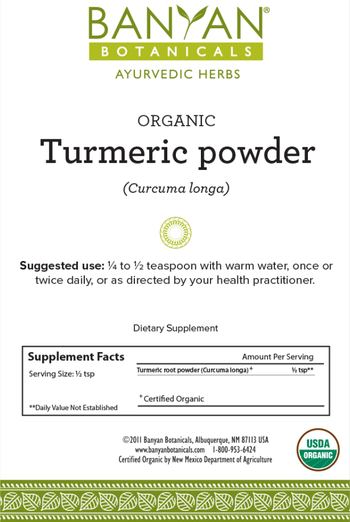 Banyan Botanicals Organic Turmeric Powder - supplement