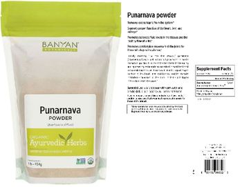 Banyan Botanicals Punarnava Powder - supplement