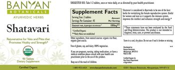 Banyan Botanicals Shatavari - supplement