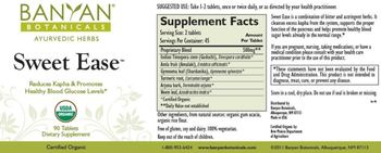 Banyan Botanicals Sweet Ease - supplement