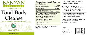 Banyan Botanicals Total Body Cleanse - supplement