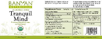 Banyan Botanicals Tranquil Mind - supplement