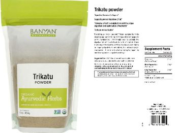Banyan Botanicals Trikatu Powder - supplement