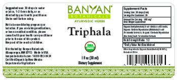 Banyan Botanicals Triphala - supplement