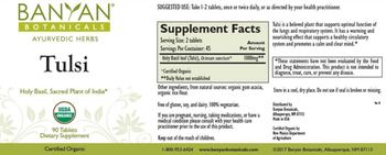 Banyan Botanicals Tulsi - supplement