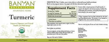 Banyan Botanicals Turmeric - supplement