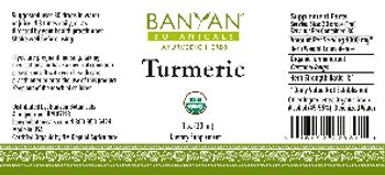 Banyan Botanicals Turmeric - supplement