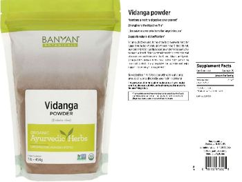 Banyan Botanicals Vidanga Powder - supplement