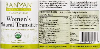 Banyan Botanicals Women's Natural Transition - supplement
