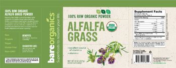 BareOrganics Alfalfa Grass - supplement