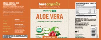 BareOrganics Aloe Vera Cranberry Flavor - supplement