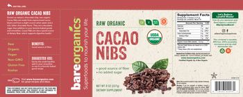 BareOrganics Cacao Nibs - supplement