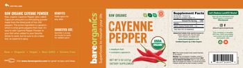 BareOrganics Cayenne Pepper - supplement