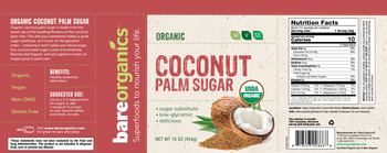 BareOrganics Coconut Palm Sugar - supplement