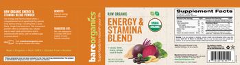 BareOrganics Energy & Stamina Blend - supplement