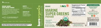 BareOrganics Marine Super Greens Powder - supplement