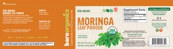 BareOrganics Moringa Leaf Powder - supplement