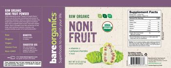 BareOrganics Noni Fruit - supplement