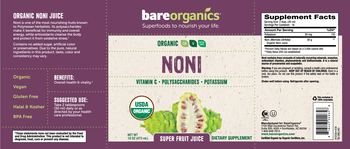 BareOrganics Noni - supplement