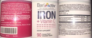 BariActiv Iron + Vitamin C Orange Flavor - supplement