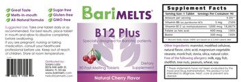 Barimelts B12 Plus Natural Cherry Flavor - supplement