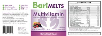 Barimelts Multivitamin Natural Fruit Flavor - supplement