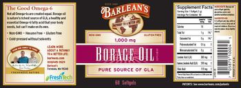 Barlean's Borage Oil - supplement