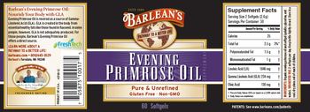 Barlean's Evening Primrose Oil - evening primrose supplement