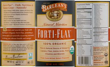 Barlean's Forti-Flax - supplement