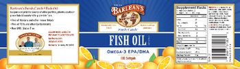 Barlean's Fresh Catch Fish Oil Orange Flavor - fish oil supplement