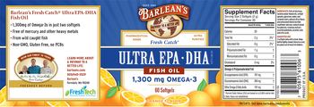 Barlean's Fresh Catch Ultra EPA-DHA Fish Oil Orange Flavor - supplement