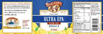 Barlean's Fresh Catch Ultra EPA Fish Oil Lemonade Flavor - supplement