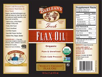 Barlean's Fresh Flax Oil - supplement