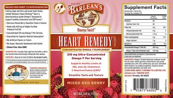 Barlean's Heart Remedy Omega Swirl Mixed Red Berry - supplement