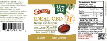 Barlean's Ideal CBD 25 mg - supplement