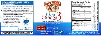 Barlean's Ideal Omega 3 Orange Flavored - ideal omega 3 supplement