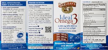 Barlean's Ideal Omega 3 - supplement