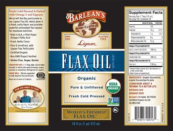 Barlean's Lignan Flax Oil - supplement