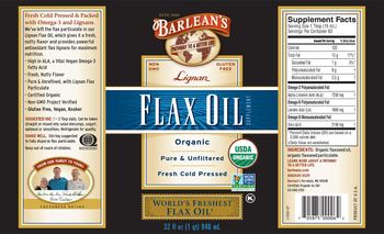 Barlean's Lignan Flax Oil - 