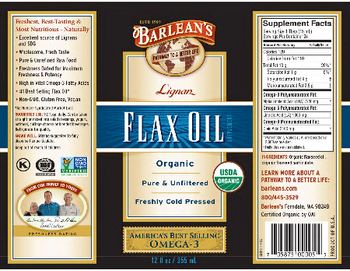 Barlean's Lignan Flax Oil - flax oil supplement