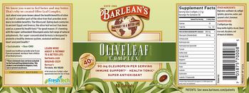 Barlean's Olive Leaf Complex - supplement