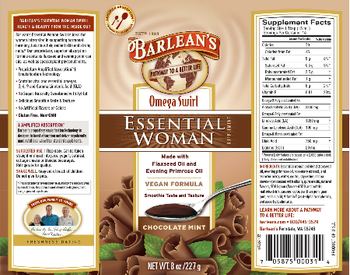 Barlean's Omega Swirl Essential Woman Chocolate Mint - supplement